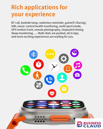 New RichRipple New Smart Watch 2.01 inch Large Screen 7in1 Strap Smartwatch Suit Waterproof Fitness Tracking Bluetooth Call Smartwatch in Cables-led-light-flashlight