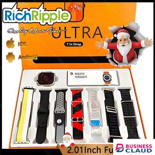 New RichRipple New Smart Watch 2.01 inch Large Screen 7in1 Strap Smartwatch Suit Waterproof Fitness Tracking Bluetooth Call Smartwatch in Cables-led-light-flashlight
