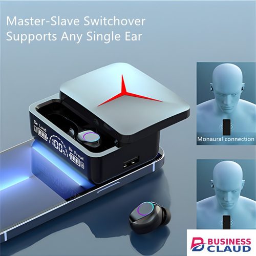 RichRipple TWS M90 Pro Bluetooth Earphone 5.3 Earphones Wireless Earpods Touch Control Gaming HIFI Stereo Sound Noise Reduction With Mic in Cables-led-light-flashlight