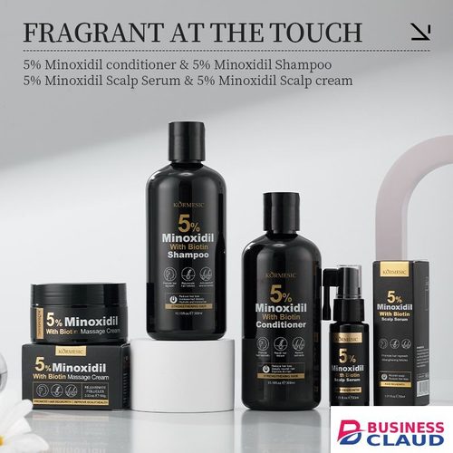 4PCS set KORMESIC 5% Minoxidil shampoo Conditioner Shampoo Repair Hair Damage Promote Hair Growth