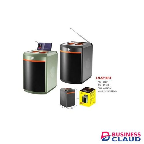 BoomBest Mini Bluetooth Speaker with FM, Aux and Big Bass in Cable-black