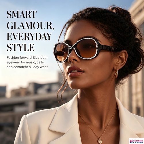 Smart Bluetooth Sunglasses with Built-in Speaker, Wireless Audio Glasses, UV Protection Fashion Smart Eyewear, Hands-Free Calling Music Glasses for Men & Women in Speaker-wireless-audio-glasses-uv-protection-fashion-smart