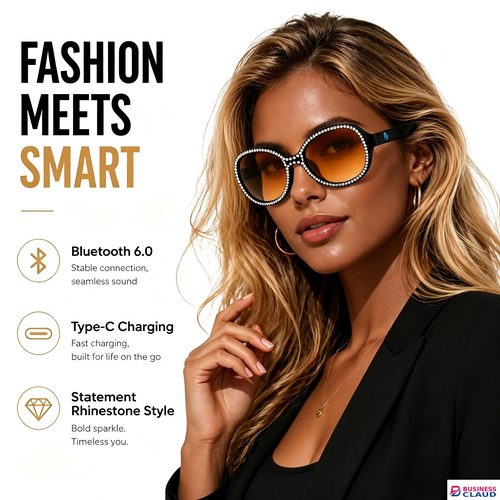 Smart Bluetooth Sunglasses with Built-in Speaker, Wireless Audio Glasses, UV Protection Fashion Smart Eyewear, Hands-Free Calling Music Glasses for Men & Women in Speaker-wireless-audio-glasses-uv-protection-fashion-smart