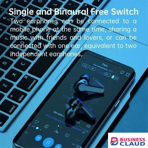 M19 Bluetooth Earpods With Light TWS Wireless LED Bluetooth Earphones Digital Display Touch Emergency Noise-cancelling In-ear 9D Stereo in Cables-led-light-flashlight