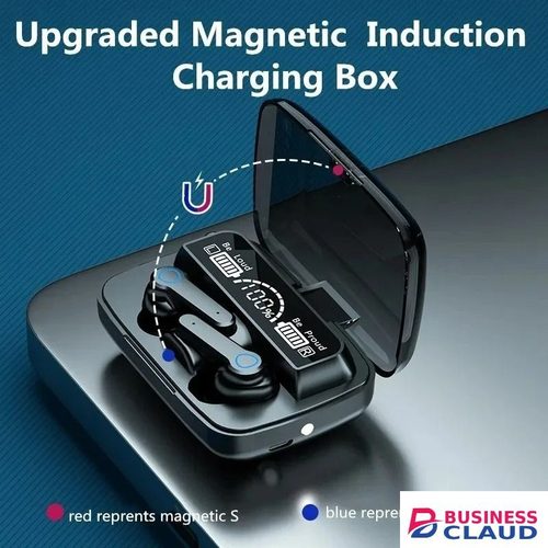M19 Bluetooth Earpods With Light TWS Wireless LED Bluetooth Earphones Digital Display Touch Emergency Noise-cancelling In-ear 9D Stereo in Cables-led-light-flashlight