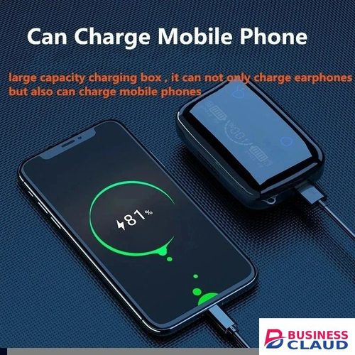 M19 Bluetooth Earpods With Light TWS Wireless LED Bluetooth Earphones Digital Display Touch Emergency Noise-cancelling In-ear 9D Stereo in Cables-led-light-flashlight