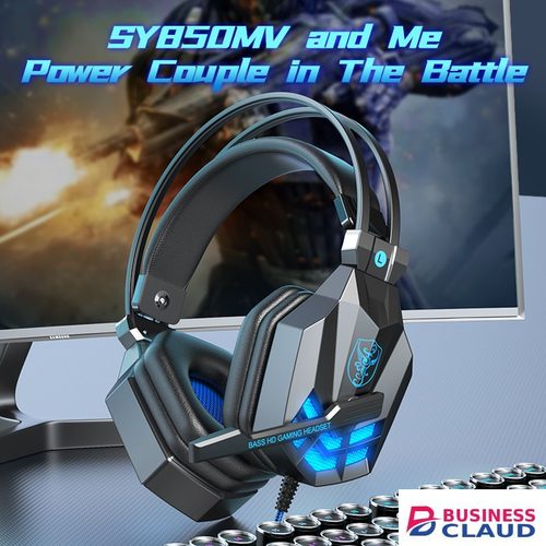 Computer Microphones 3.5MM Wire Luminous Gaming Headset Noise Cancelling Soft Earmuff Headphones With Microphone For Smartphones PC Play Station 4 in Cables-led-light-flashlight