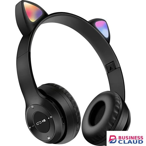 RichRipple P47M Wireless Cute Cat Ear Headphones Stereo RGB Bluetooth Headphone Sports Foldable Headset With TF Micro for IOS/Android in Built-charging-cable-and-22-5w-fast-charging