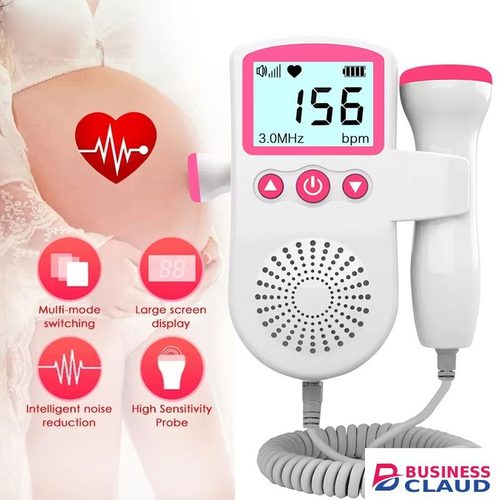 Household Fetal Doppler Ultrasound Baby Heartbeat Pocket Prenatal Detector Home Pregnant Heart Rate Monitor Detector Pulse Meter Rate in One-wireless-printer