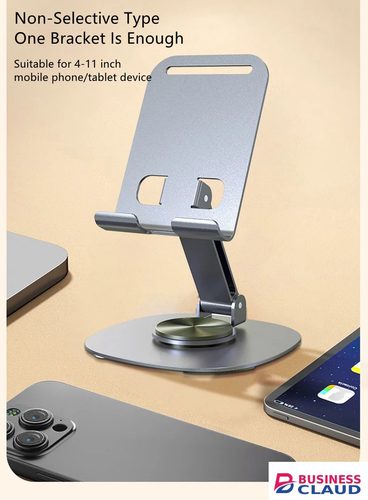 RichRipple 100% Metal Universal Desktop Phone Holder Stand Adjustable 360° Rotating Desk Foldable Portable Stand For Phone/Pad/Tablet Mounts & Stands Foldable TableCell Phone Desk Stand Holder in Cables-led-light-flashlight