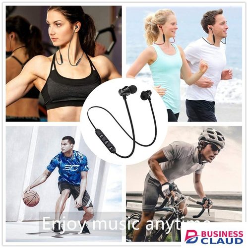 Magnetic Bluetooth Earphones Sports Wireless Earbuds Super Bass With Mic For All Smart Phones Stereo Sports Waterproof Earbuds Wireless in-ear Headset with Mic