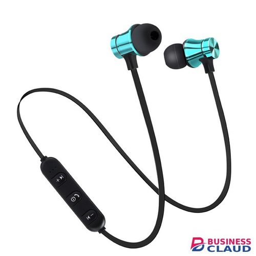 Magnetic Bluetooth Earphones Sports Wireless Earbuds Super Bass With Mic For All Smart Phones Stereo Sports Waterproof Earbuds Wireless in-ear Headset with Mic in Cable-black