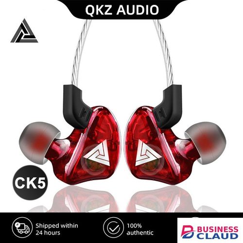 QKZ Brand Sports Earphones Running Earbuds Super Bass Music Stereo Earbuds Wired Earphones Microphone With Gift Box Package Brand in Cable-black