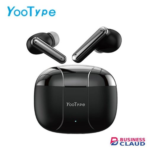 YooType K14 Wireless Bluetooth Earbuds True Wireless Earphones for Noise Suppression Pure Bass Sound 400mAh with Intelligent Touch in Black with Mic Earpods Suitable for ios Android and Windows in Built-charging-cable-and-22-5w-fast-charging