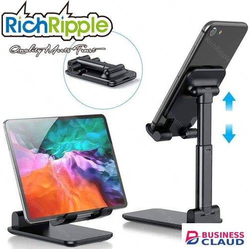 Portable RichRipple Universal Foldable Mobile Phone Holder Desktop Tablet Holder Portable Adjustable Extend Support Desk in Built-charging-cable-and-22-5w-fast-charging