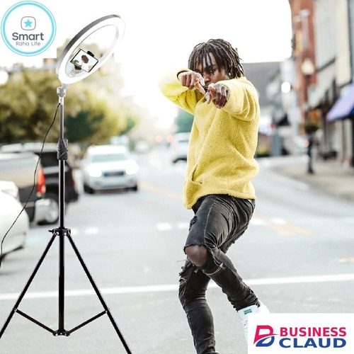 Professional 【Promotion】Smartrahalife 14 Inch Ring Light with 2.1M Tripod Stand Professional Studio Setup with Phone Holder for Live Streaming, Makeup Selfie Video Recording in Cables-led-light-flashlight