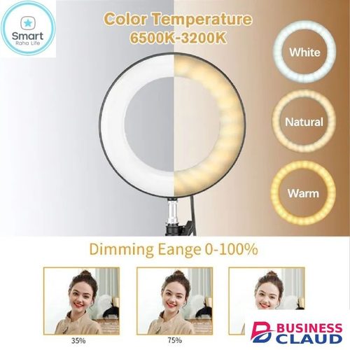 Professional 【Promotion】Smartrahalife 14 Inch Ring Light with 2.1M Tripod Stand Professional Studio Setup with Phone Holder for Live Streaming, Makeup Selfie Video Recording in Cables-led-light-flashlight