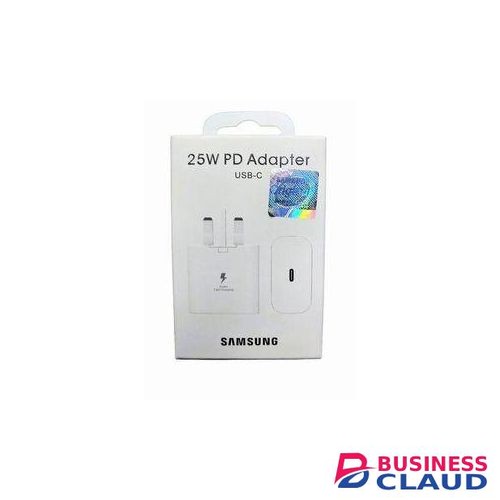 Samsung 25 Watts White Super Fast Charger/ Adapter With Type C Output For Galaxy A16, A06, A26, A36, A56, A14, A15, A23, A24, A25, A33, A34, A35, A53, A54, A55, A73, A74,S Series in Built-charging-cable-and-22-5w-fast-charging