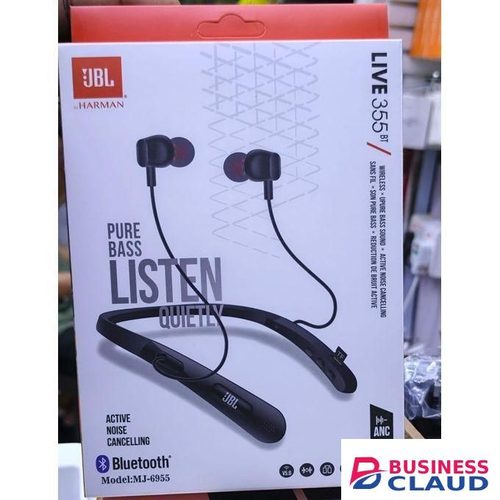 JBL LIVE 355BT Neckband pure Bass Sports Earphones with a Magnetic Neckband and Bluetooth 5.2 Bluetooth Waterproof Sports Earphones with Magnetic Neckband and Noise-Cancelling Technology in Built-charging-cable-and-22-5w-fast-charging