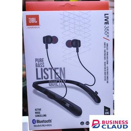 JBL LIVE 355BT Neckband pure Bass Sports Earphones with a Magnetic Neckband and Bluetooth 5.2 Bluetooth Waterproof Sports Earphones with Magnetic Neckband and Noise-Cancelling Technology in Built-charging-cable-and-22-5w-fast-charging