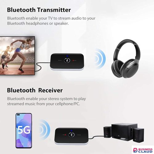 【Promotion】Bluetooth Transmitter Receiver, 2-in-1 Aux Bluetooth Audio Adapter for TV/Airplane/Home Stereo/Speakers/BT Headphones, RCA AUX 3.5mm Bluetooth Music Receiver in 1-aux-bluetooth-audio-adapter-for-tv-airplane-home-ste