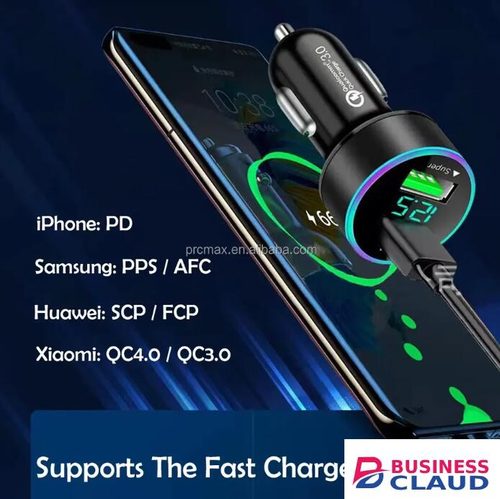 JC Mini QC3.0 40W Dual USB Car Charger Adapter Quick Fast Charger for Android Samsung Huawei iPhone ipad Tablet