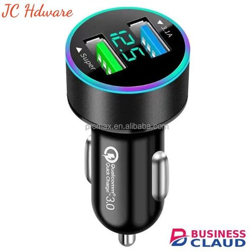 JC Mini QC3.0 40W Dual USB Car Charger Adapter Quick Fast Charger for Android Samsung Huawei iPhone ipad Tablet in Built-charging-cable-and-22-5w-fast-charging