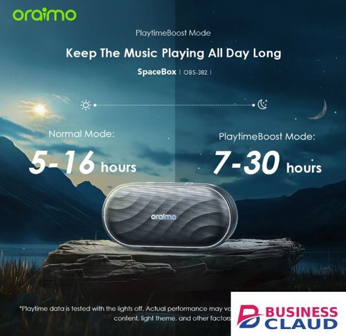 Portable Stylish Oraimo OBS-382 Bluetooth Speaker Hi-Fi Stereo Stylish TWS Portable Speaker 1800mAh RGB Light Bluetooth Speaker in Cables-led-light-flashlight