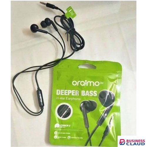 Oraimo Wired Earphones 3.5mm Pure Bass In-Ear Headset Sports Earpods Stereo Music Gaming Headphone with Microphone Comfortable Compatible on Android/IOS Laptop 1.2 meter cord in Ear-headset-sports-earpods-stereo-music-gaming-headphone-w