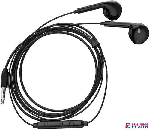 Oraimo Wired Earphones 3.5mm Pure Bass In-Ear Headset Sports Earpods Stereo Music Gaming Headphone with Microphone Comfortable Compatible on Android/IOS Laptop 1.2 meter cord