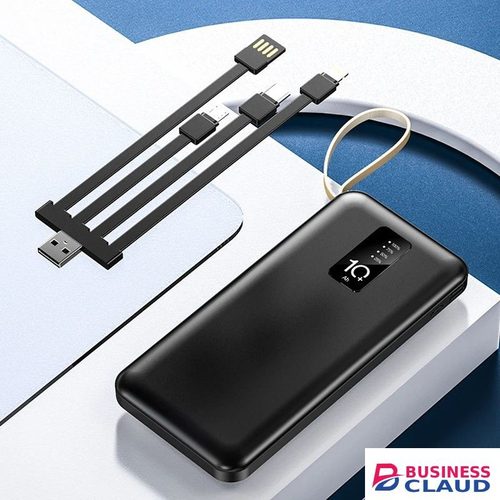 Portable PAFEL portable power bank 15000mAh with 4 detachable charging cables LED digital display screen for fast charging universal external battery compact and lightweight travel backup charger in Cables-led-light-flashlight