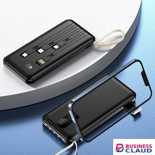 Portable PAFEL portable power bank 15000mAh with 4 detachable charging cables LED digital display screen for fast charging universal external battery compact and lightweight travel backup charger in Cables-led-light-flashlight