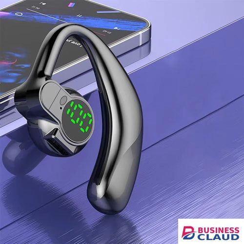 Bluetooth 5.4 Earphones Single Ear Earhooks Noise Cancelling Sports Headphones 360° Rotatable Wireless Earbud with Microphone in Built-charging-cable-and-22-5w-fast-charging