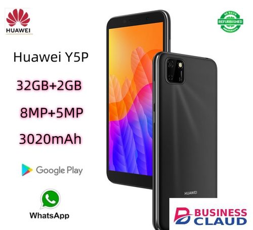 Refurbished Refurbished Huawei Y5P 32GB+2GB Smart Phone Unlock 5.45inch 2G/3G/4G LTE 8MP+5MP Dual SIM 4G 3020mAh Phones in Cables-led-light-flashlight