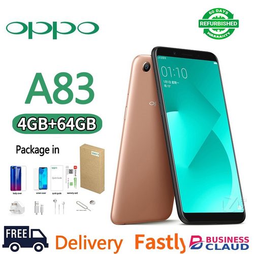Refurbished Phones OPPO A83 64GB+4GB 32GB 5.7 inches 2G/3G/4G LTE Dual SIM 3180mAh 13MP+8MP Facial Unlocked Full Screen Facial Recognition AI Smart Beauty