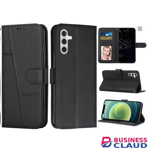 TIME LIMITED DEALS!!!!Samsung Galaxy A06,A07,A16,A17,A25,A26,A35,A36,A37,A55,A56,A57 Back Cover Flip case Wallet Book Leather Magnetic Heavy Protective Phone Case/ cover - Black & Brown Deals in Built-charging-cable-and-22-5w-fast-charging