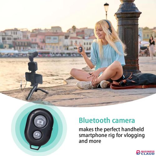 Portable Phone Tripod Handle Portable Photography Lighting Phone Video Kit 5 in 1 Phone Holder Microphone Fill Light LED Selfie Lights Selfie Sticks Remote Shutter Phone Camera Video Record Stabilizer Bracket in 1-phone-holder-microphone-fil