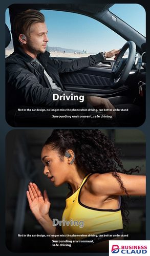 Bluetooth Earphone New Universal For Left And Right Ears Bluetooth Earpods Wireless Super Long Battery Life Single Ear Open Non-In-Ear Rotating OWS Ear Hook Mobile Accessories for iOS Android Phones