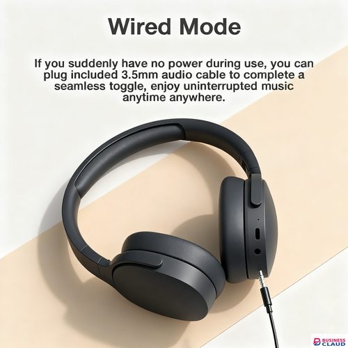 New [P2961 Pro] New Bluetooth 5.4 Wireless Over ear Headphones with mic, Thick 20mm skin-friendly Earmuffs, 120H Standby time,Noise Cancelling, Heavy Bass,TF card Support, Compatible with Phones and PCs in Built-charging-cable-and-22-5w-fast-charging