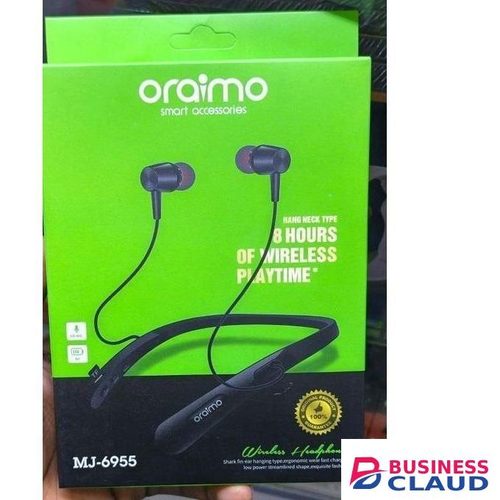 Necklace Neck band Wireless Earphone up to 30 hours of playtime Bluetooth 5.3 Bluetooth Version: 5.3 for a stable and energy-efficient connection HavyBass ENC noise reduction call vibration alert in Cable-black