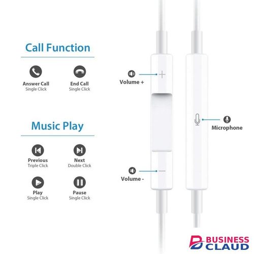 Wired earphones 3.5mm Hands Free earphones with Mic For Android & IOS