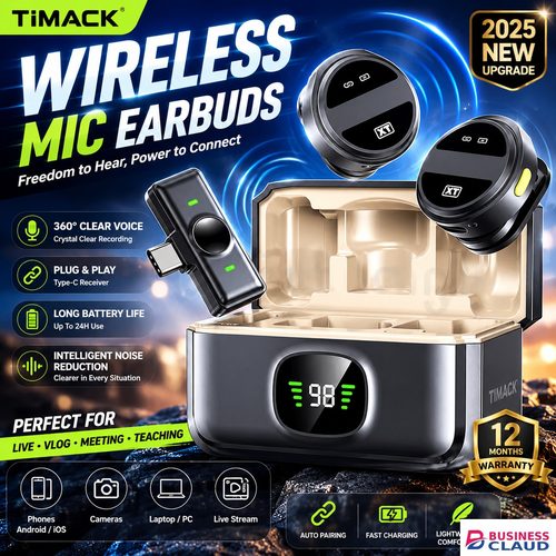 TIMACK Lavalier Microphone 2.4GHz Wireless Microphone Magnetic Suction Microphone with Charging Case for Video Recording Plug and Play in Cables-led-light-flashlight
