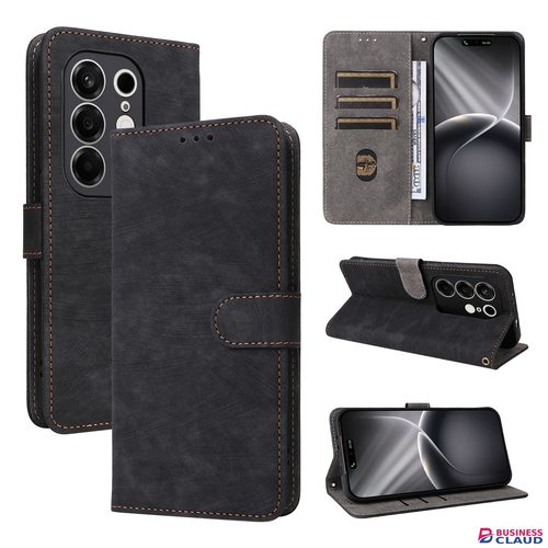 Leather Flip Cover For Tecno Camon 50 Pro 6.78'' Case [RFID Blocking] Wallet Cover With Hand Strap in Cables