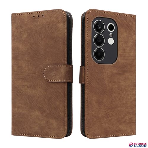 Leather Flip Cover For Tecno Camon 50 Pro 6.78'' Case [RFID Blocking] Wallet Cover With Hand Strap