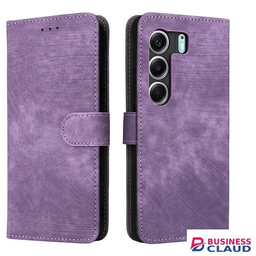 Flip Cover for Tecno Camon 40 Pro 4G / 5G PU Leather Phone Case Full-Body Protection Shockproof [RFID Blocking] Wallet Cover in Built-charging-cable-and-22-5w-fast-charging