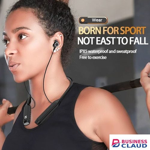Wireless Bluetooth Sports Earphones LED Display Super Power Headphones Bluetooth Running Headset Neckband Magnetic Earbuds Stereo Microphone With Gift Box Package