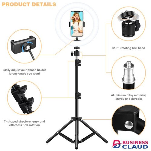 Free (Free Gift: Micphone+Remote) 4 in 1 Generic Ring Light 13Inch for Selfie Live Stream/Makeup/Youtube/Tiktok Video/Photography WITH 2.1M TRIPOD Stand Gift in 1-generic-ring-light-13inch-for-selfie-live-stream-makeup-youtube-tik