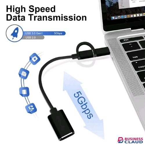2 In 1 OTG Adapters Multi-port Adapter Cable Android Type-C Cable and micro USB Flash Drive Suitable For Mobile Phones, Computers And Tablets Mobile Phone Adapter USB 3.0 Adapter USB Data Cable