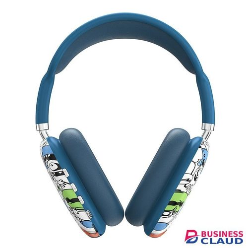 New Trendy Graffiti Headset New P9 Wireless Bluetooth Headphones Over-Ear Headphones for Android Apple in Cables-led-light-flashlight