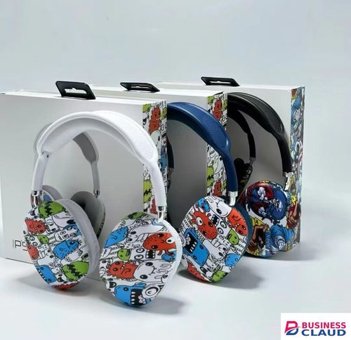 New Trendy Graffiti Headset New P9 Wireless Bluetooth Headphones Over-Ear Headphones for Android Apple in Cables-led-light-flashlight